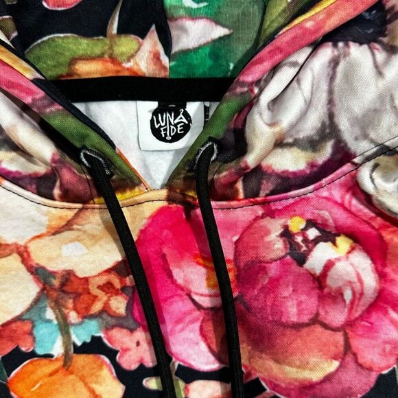 Lunafide Flower Reign Pullover Hoodie and Matching Legging Lounge Set Size S/M - Picture 10 of 12